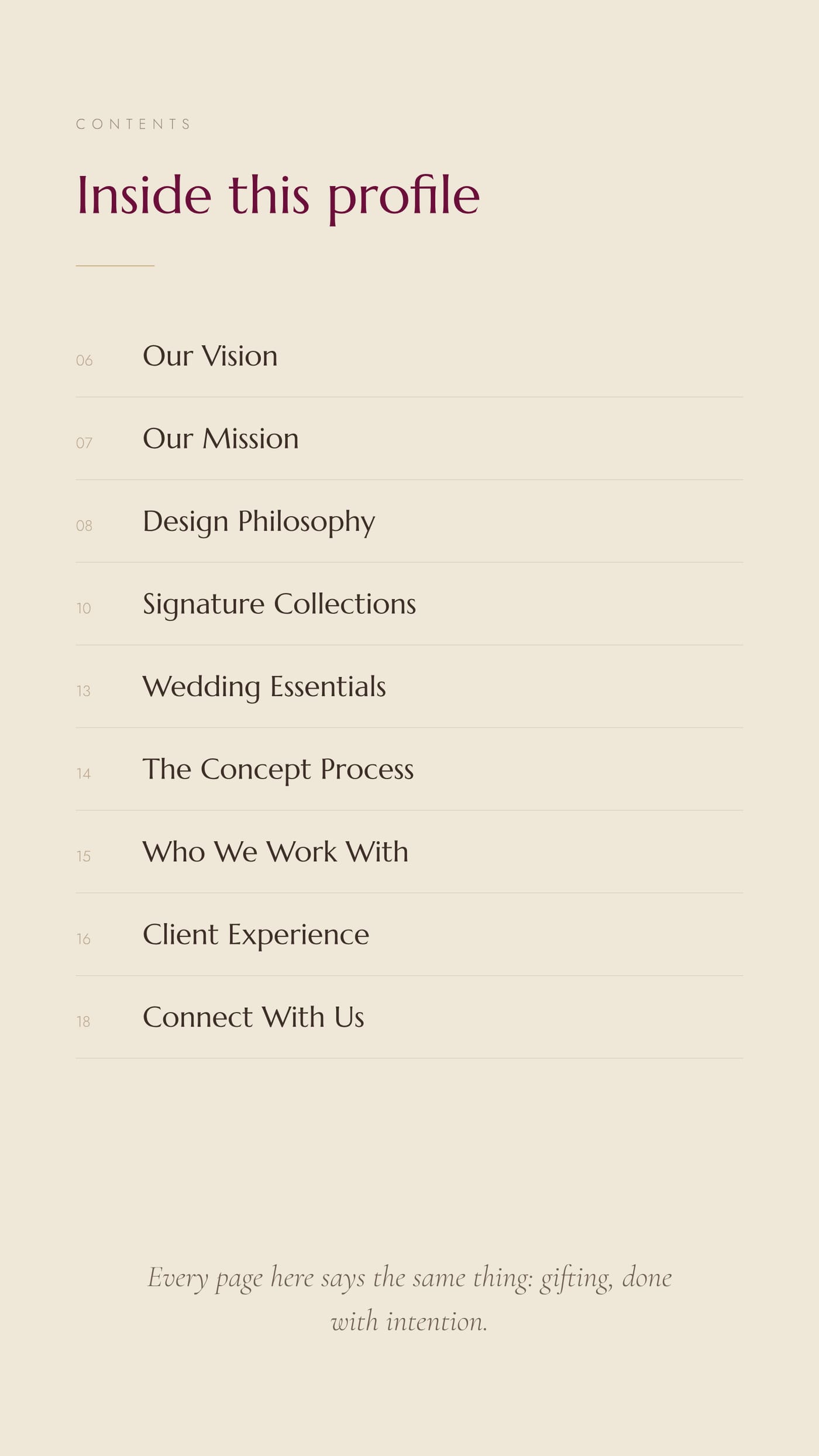Company profile page 5